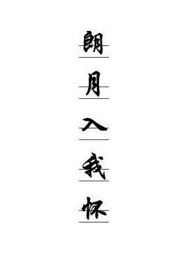 《朗月入我懷》